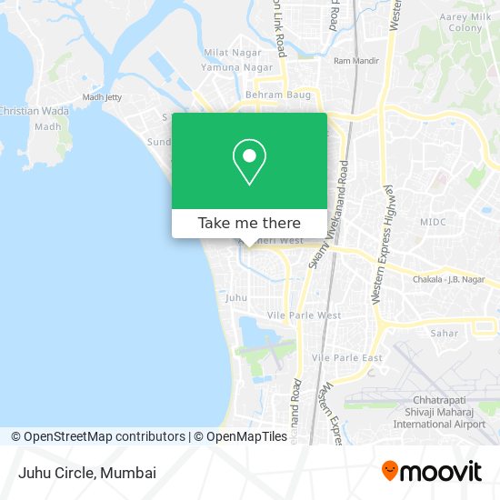 Juhu Circle map