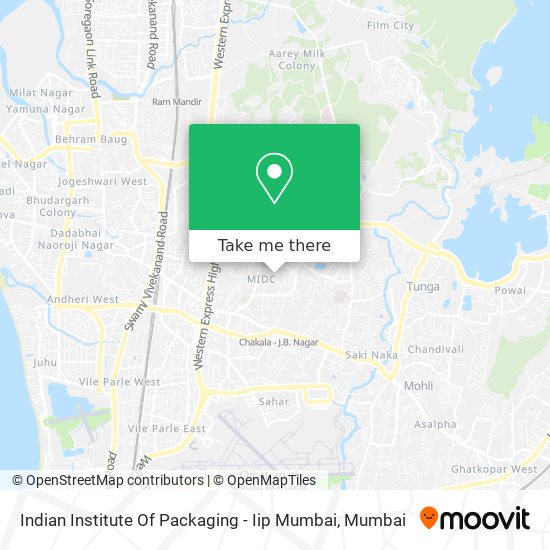 Indian Institute Of Packaging - Iip Mumbai map
