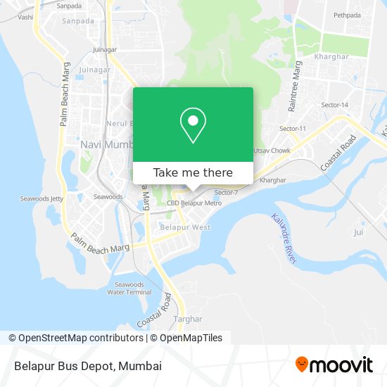 Belapur Bus Depot map