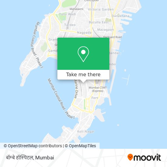 बॉम्बे हॉस्पिटल map