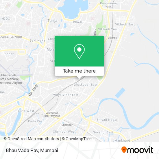 Bhau Vada Pav map