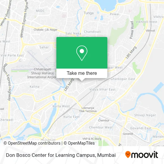 Don Bosco Center For Learning Campus map