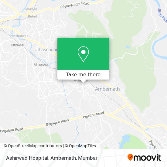 Ashirwad Hospital, Ambernath map