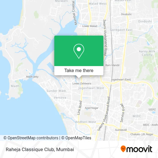 Raheja Classique Club map