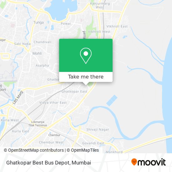 Ghatkopar Best Bus Depot map