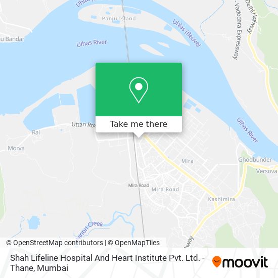 Shah Lifeline Hospital And Heart Institute Pvt. Ltd. - Thane map