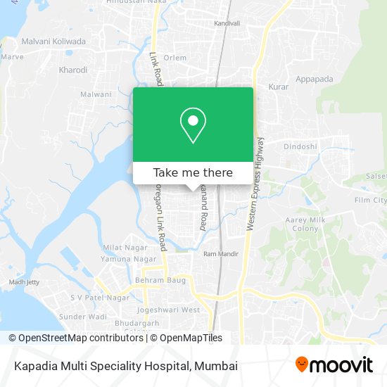 Kapadia Multi Speciality Hospital map