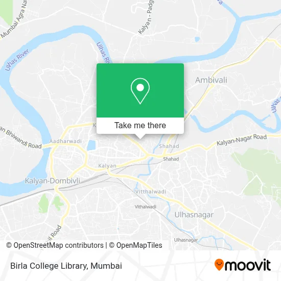 Birla College Library map