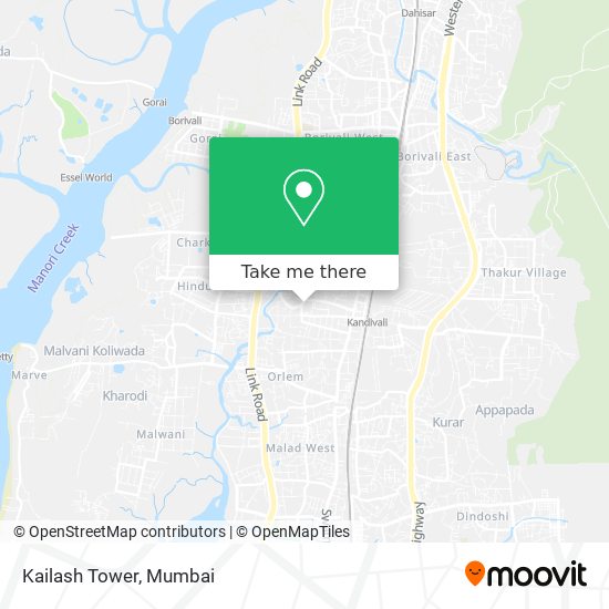 Kailash Tower map