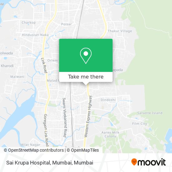 Sai Krupa Hospital, Mumbai map