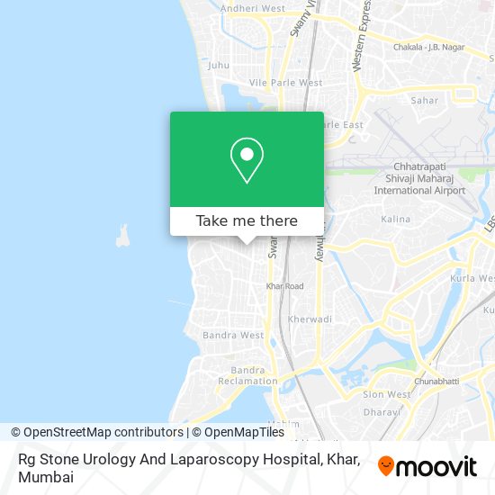 Rg Stone Urology And Laparoscopy Hospital, Khar map