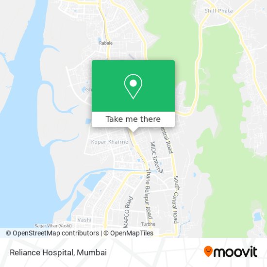 Reliance Hospital map