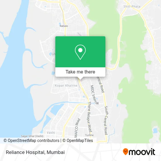 Reliance Hospital map