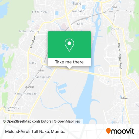 Mulund-Airoli Toll Naka map