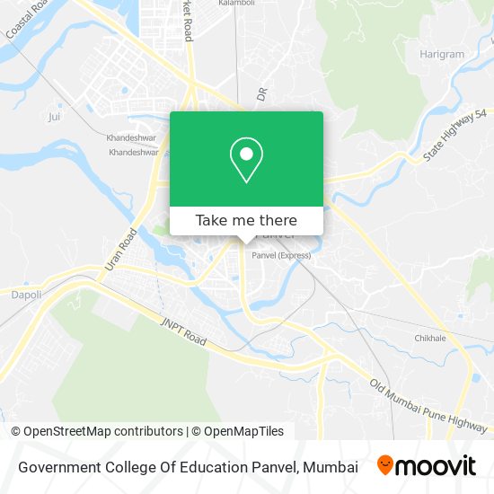 Government College Of Education Panvel map