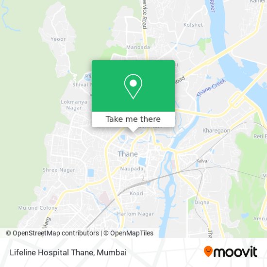 Lifeline Hospital Thane map