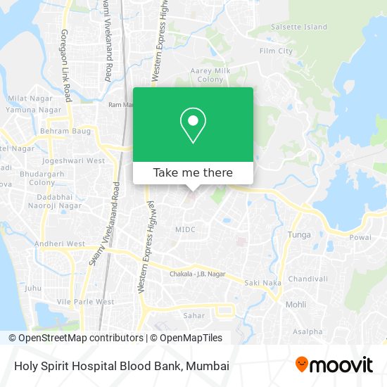 Holy Spirit Hospital Blood Bank map