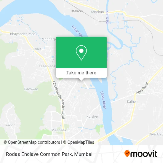 Rodas Enclave Common Park map