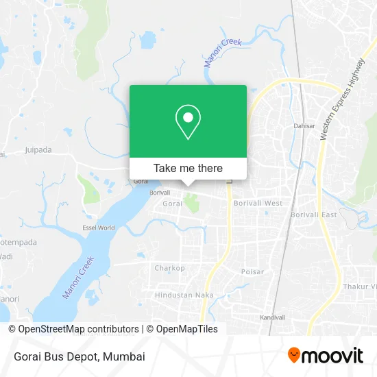 Gorai Bus Depot map