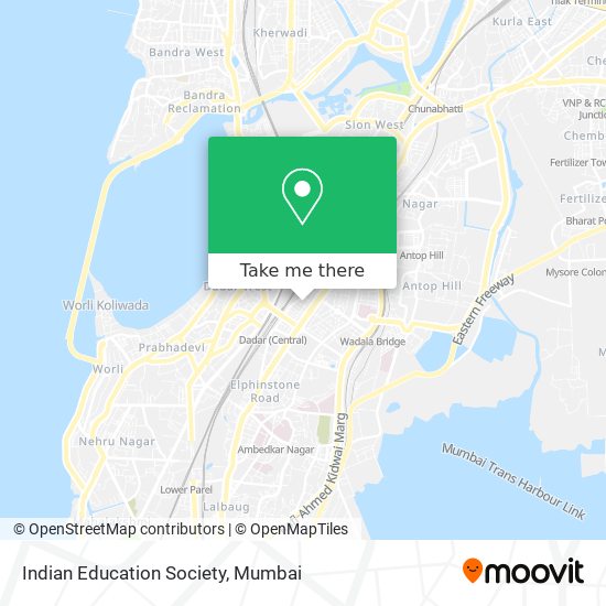 Indian Education Society map