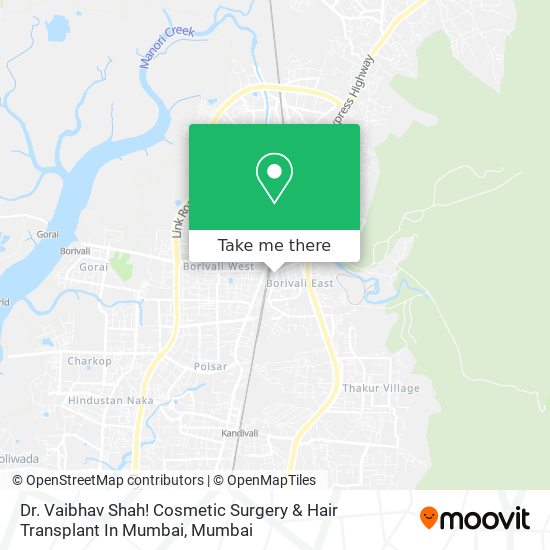 Dr. Vaibhav Shah! Cosmetic Surgery & Hair Transplant In Mumbai map