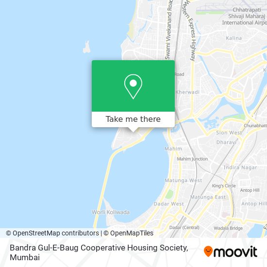 Bandra Gul-E-Baug Cooperative Housing Society map