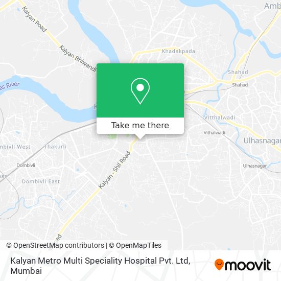 Kalyan Metro Multi Speciality Hospital Pvt. Ltd map