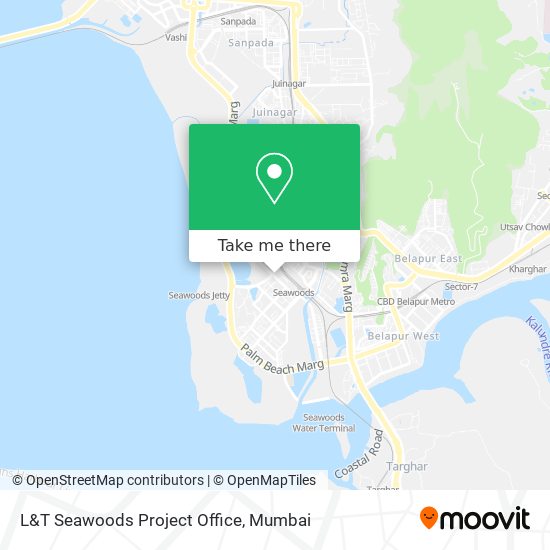 L&T Seawoods Project Office map