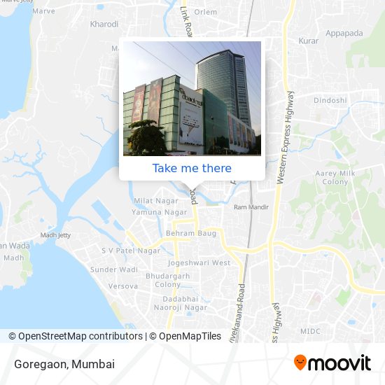 How to get to Goregaon by Bus, Train or Metro?