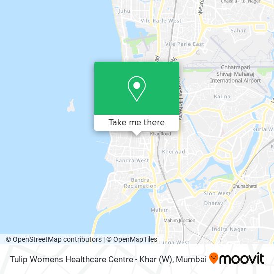 Tulip Womens Healthcare Centre - Khar map