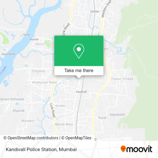 Kandivali Police Station map