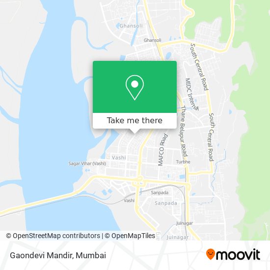 Gaondevi Mandir map