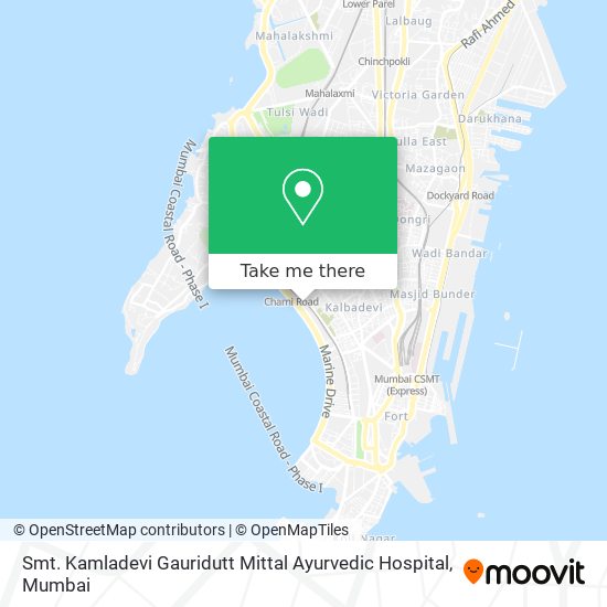 How to get to Smt. Kamladevi Gauridutt Mittal Ayurvedic Hospital