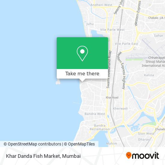 Khar Danda Fish Market map