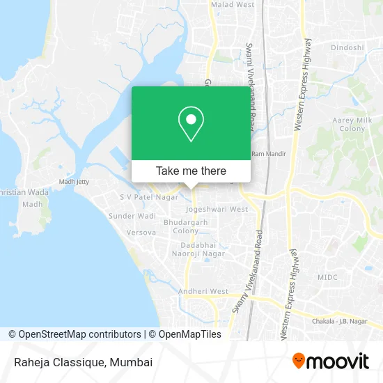 Raheja Classique map