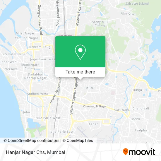 Hanjar Nagar Chs map