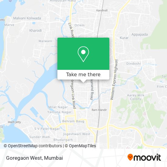 How to get to Goregaon West by bus, train or metro?