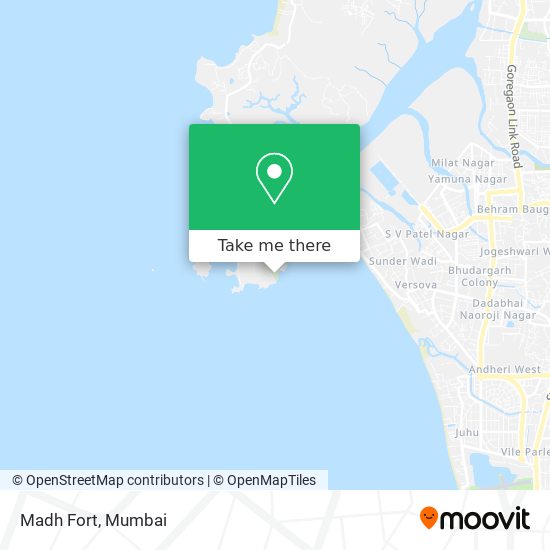 Madh Fort map