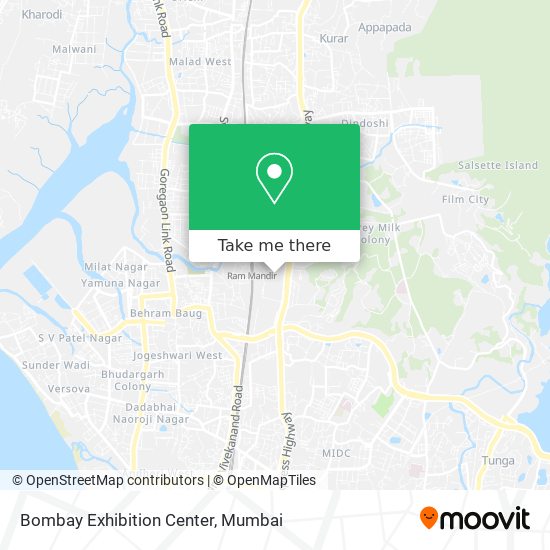 Bombay Exhibition Center map