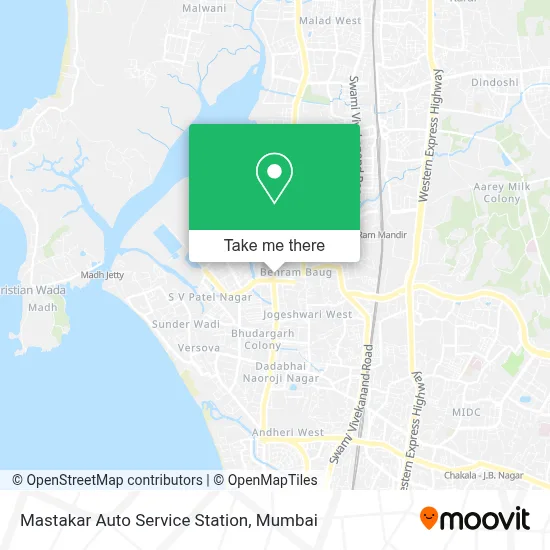 Mastakar Auto Service Station map
