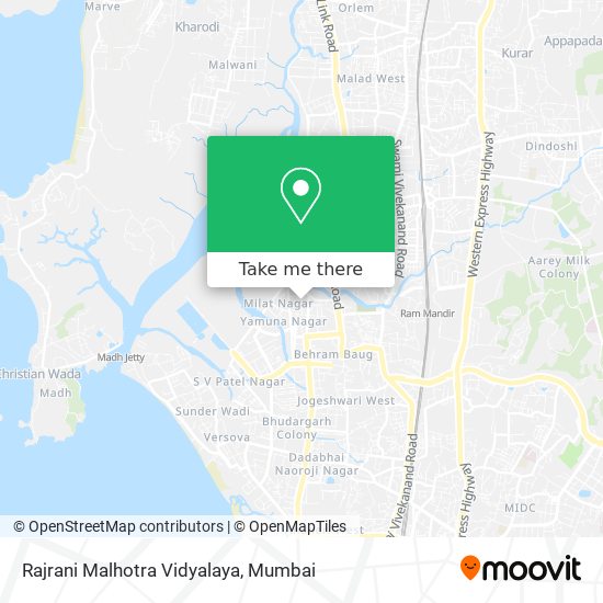 Rajrani Malhotra Vidyalaya map