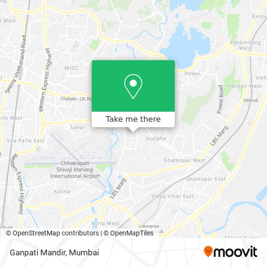 Ganpati Mandir map