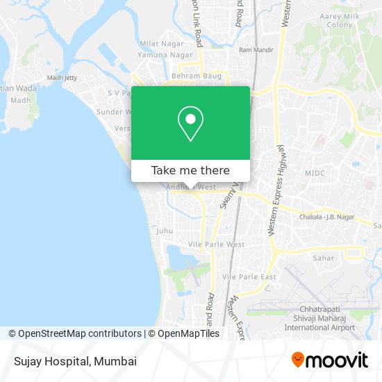 Sujay Hospital map