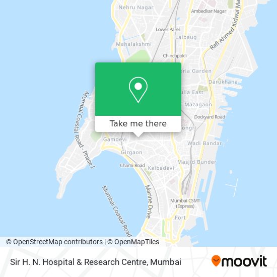 Sir H. N. Hospital & Research Centre map