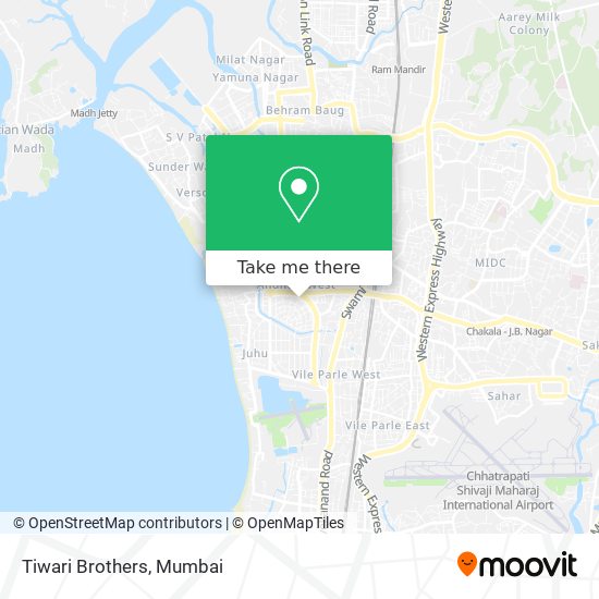 Tiwari Brothers map