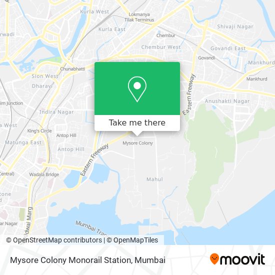 Mysore Colony Monorail Station map