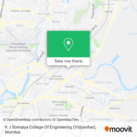 K J Somaiya College Of Engineering (Vidyavihar) map
