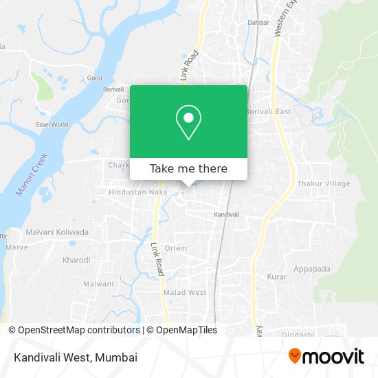 Kandivali West map