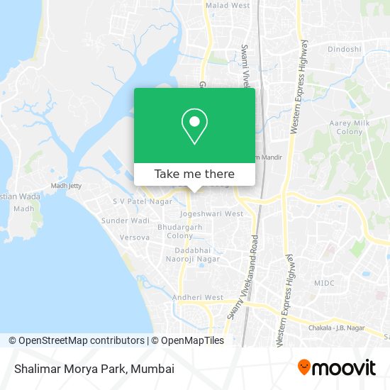 Shalimar Morya Park map