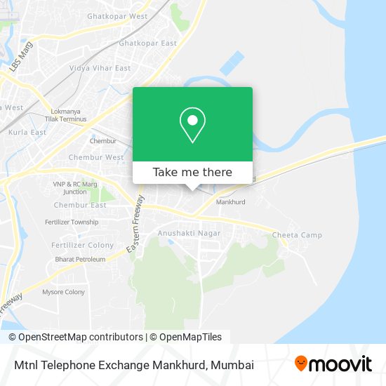 Mtnl Telephone Exchange Mankhurd map